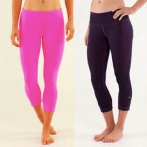 Lululemon Wunder Under Crops **reversible**